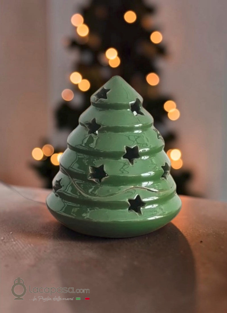 SILBERTANNE - Teelichthalter Weihnachtsbaum