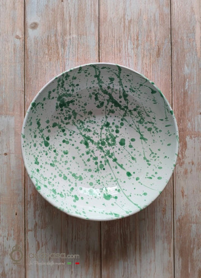 Keramiksalatschüssel – Dekor „Macchia“