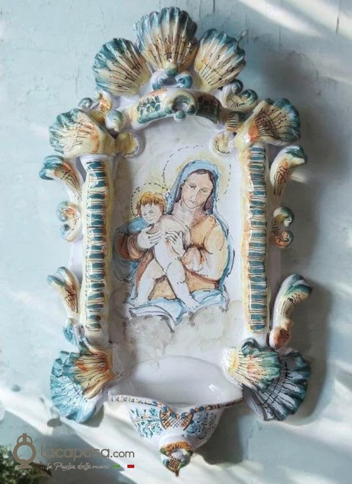 MATERNITA' - Acquasantiera in ceramica - Lacapasa.com