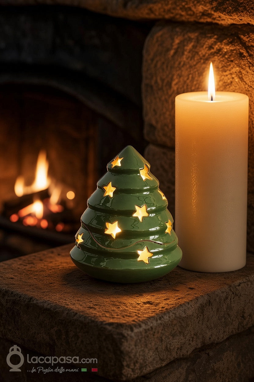 SILBERTANNE - Teelichthalter Weihnachtsbaum