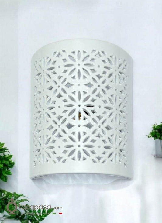 ORIONE - Applique in ceramica artigianale 2 - Lacapasa.com