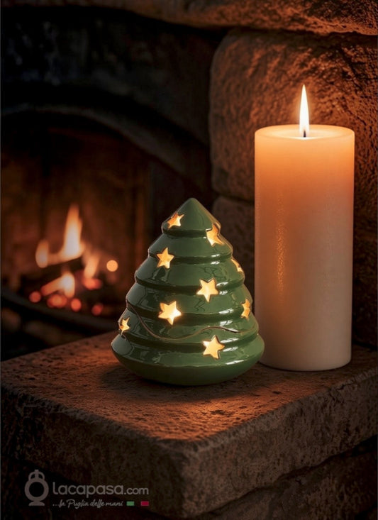 SILBERTANNE - Teelichthalter Weihnachtsbaum